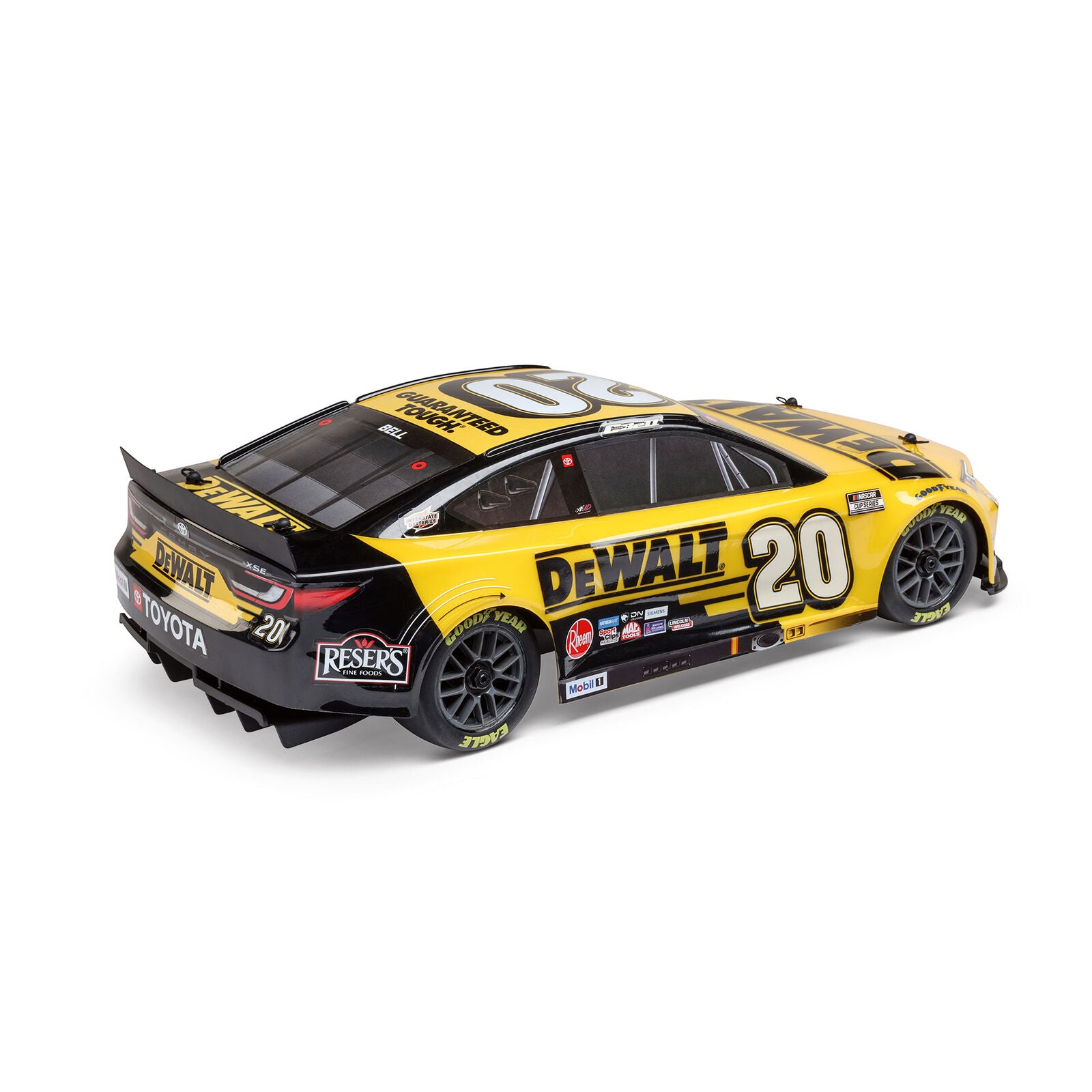 Losi 1/12 NASCAR RC Racecar Christopher Bell No. 20 DeWalt 2025 Toyota Camry 2S AWD RTR Brushed On-Road (Battery & Charger Included)
