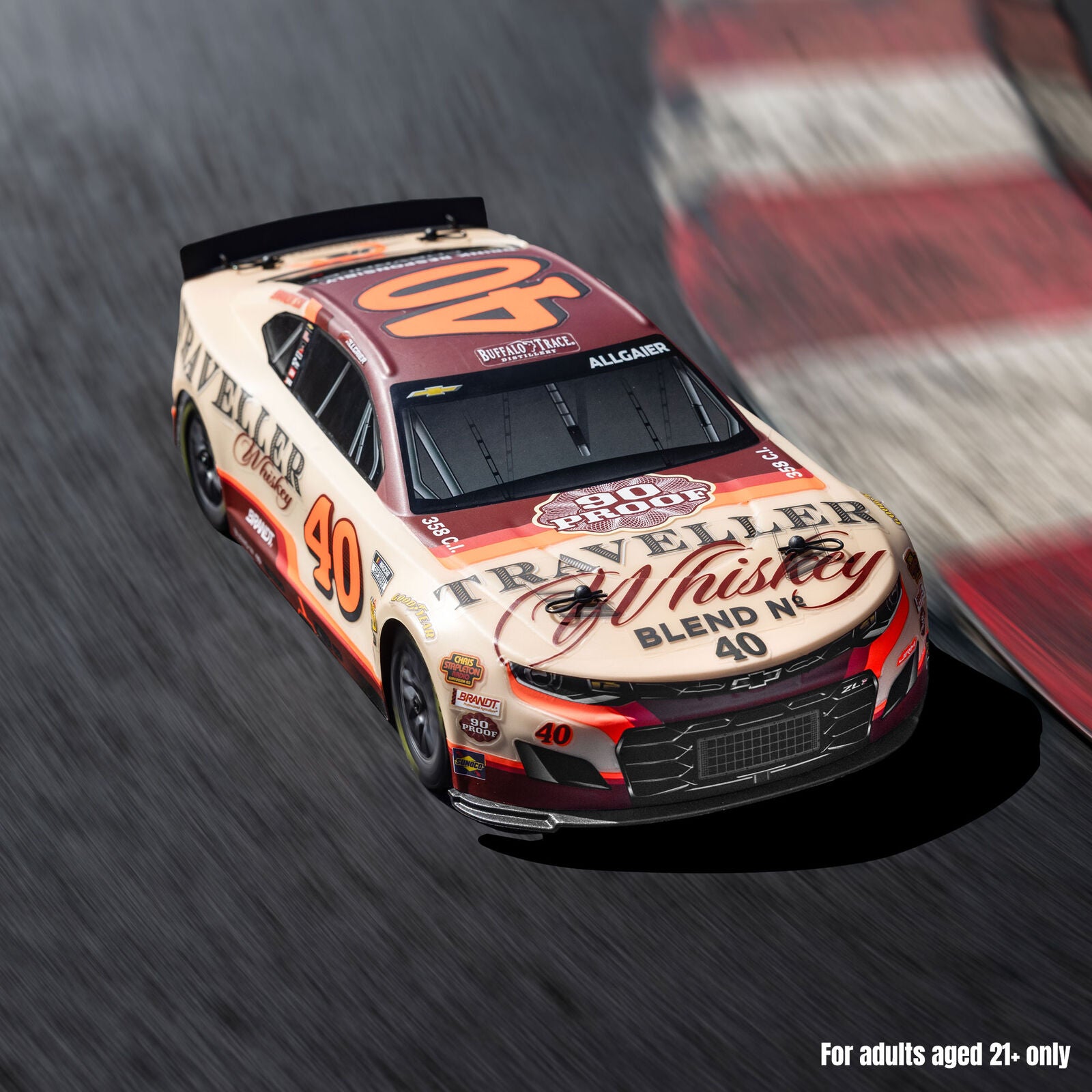 1/12 Losi NASCAR 2026 Justin Allgaier No. 40 Traveller Whiskey (Battery & Charger Included)