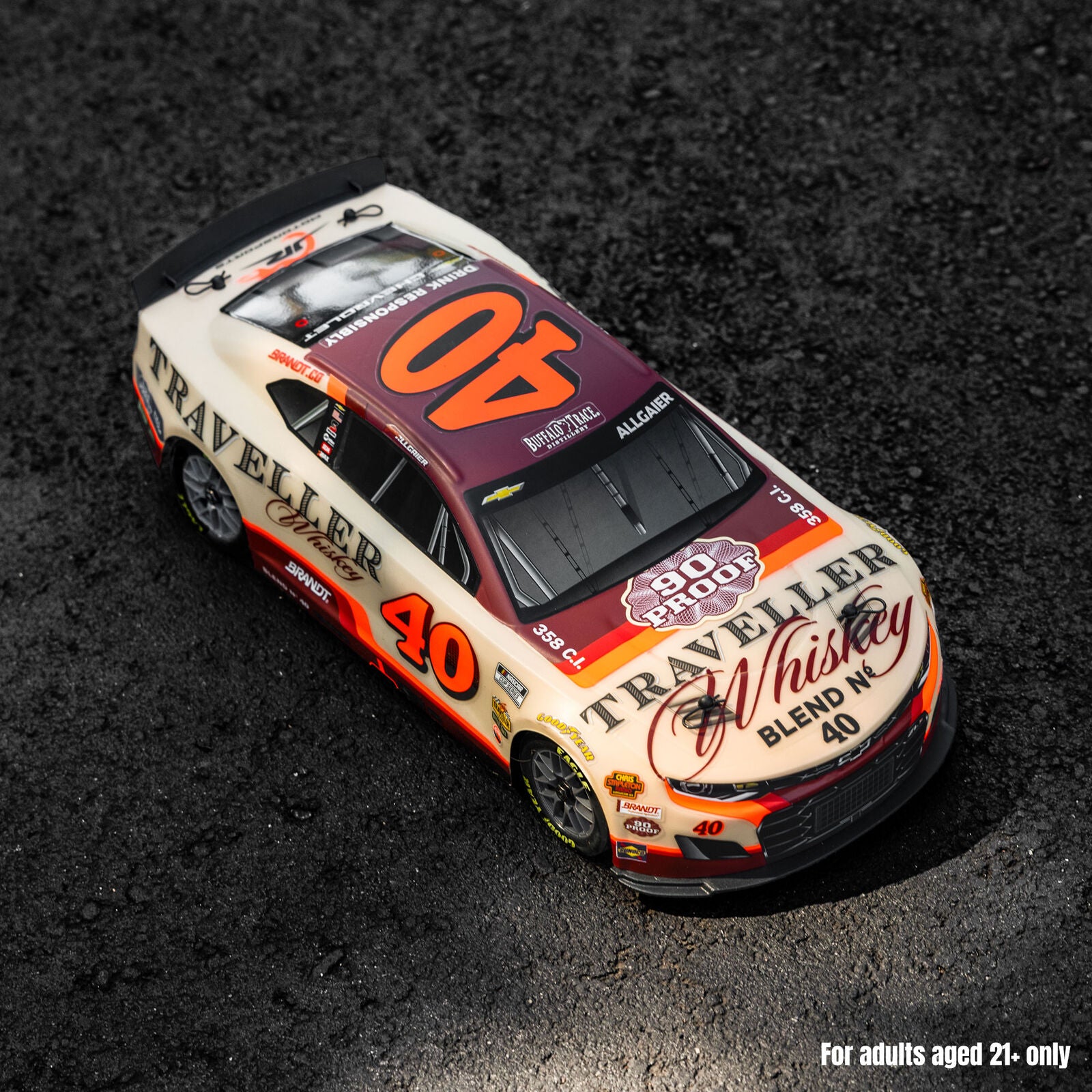 1/12 Losi NASCAR 2026 Justin Allgaier No. 40 Traveller Whiskey (Battery & Charger Included)