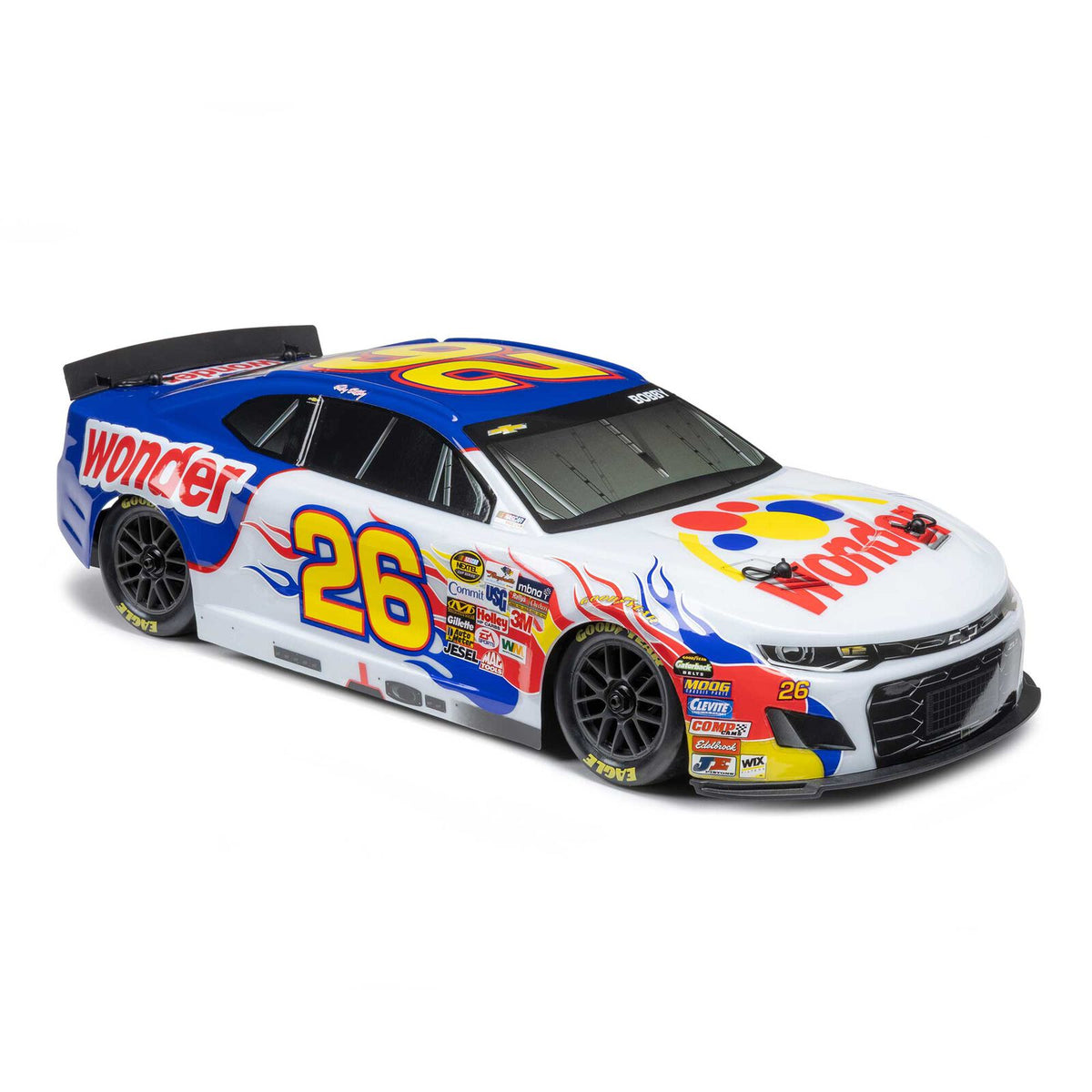 Losi NASCAR #26 Wonder Bread Chevy Camaro ZL1 1/12 2S AWD RTR On-Road Car (Ricky Bobby)
