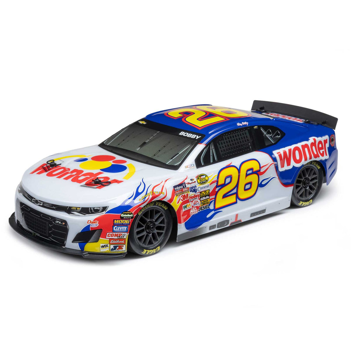 Losi NASCAR #26 Wonder Bread Chevy Camaro ZL1 1/12 2S AWD RTR On-Road Car (Ricky Bobby)
