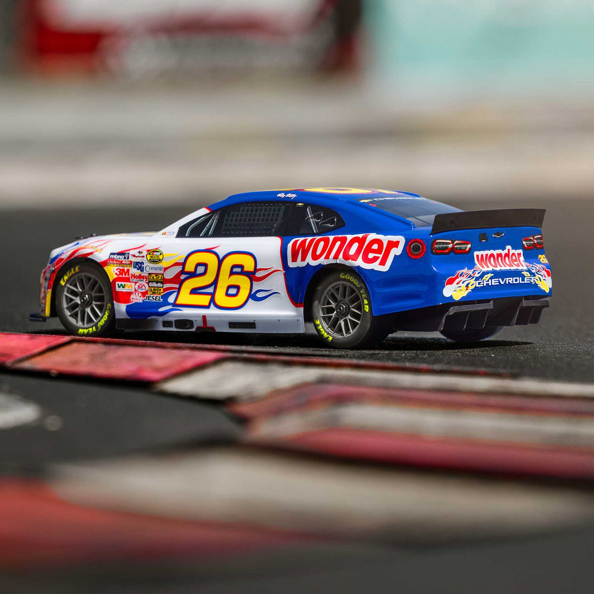 Losi NASCAR #26 Wonder Bread Chevy Camaro ZL1 1/12 2S AWD RTR On-Road Car (Ricky Bobby)
