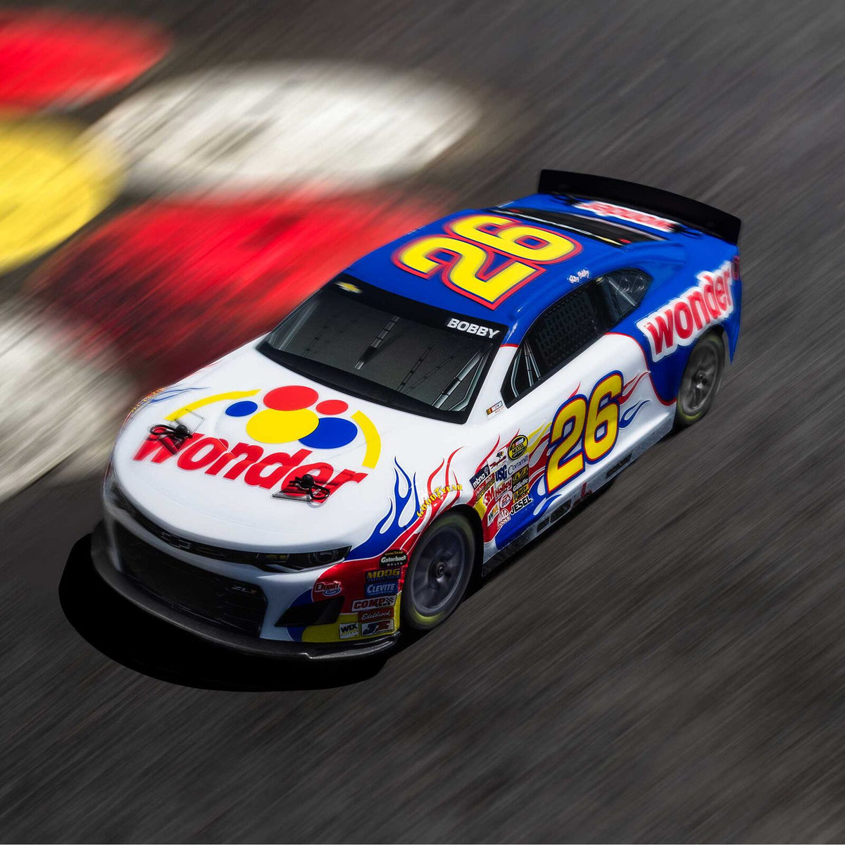 Losi NASCAR #26 Wonder Bread Chevy Camaro ZL1 1/12 2S AWD RTR On-Road Car (Ricky Bobby)