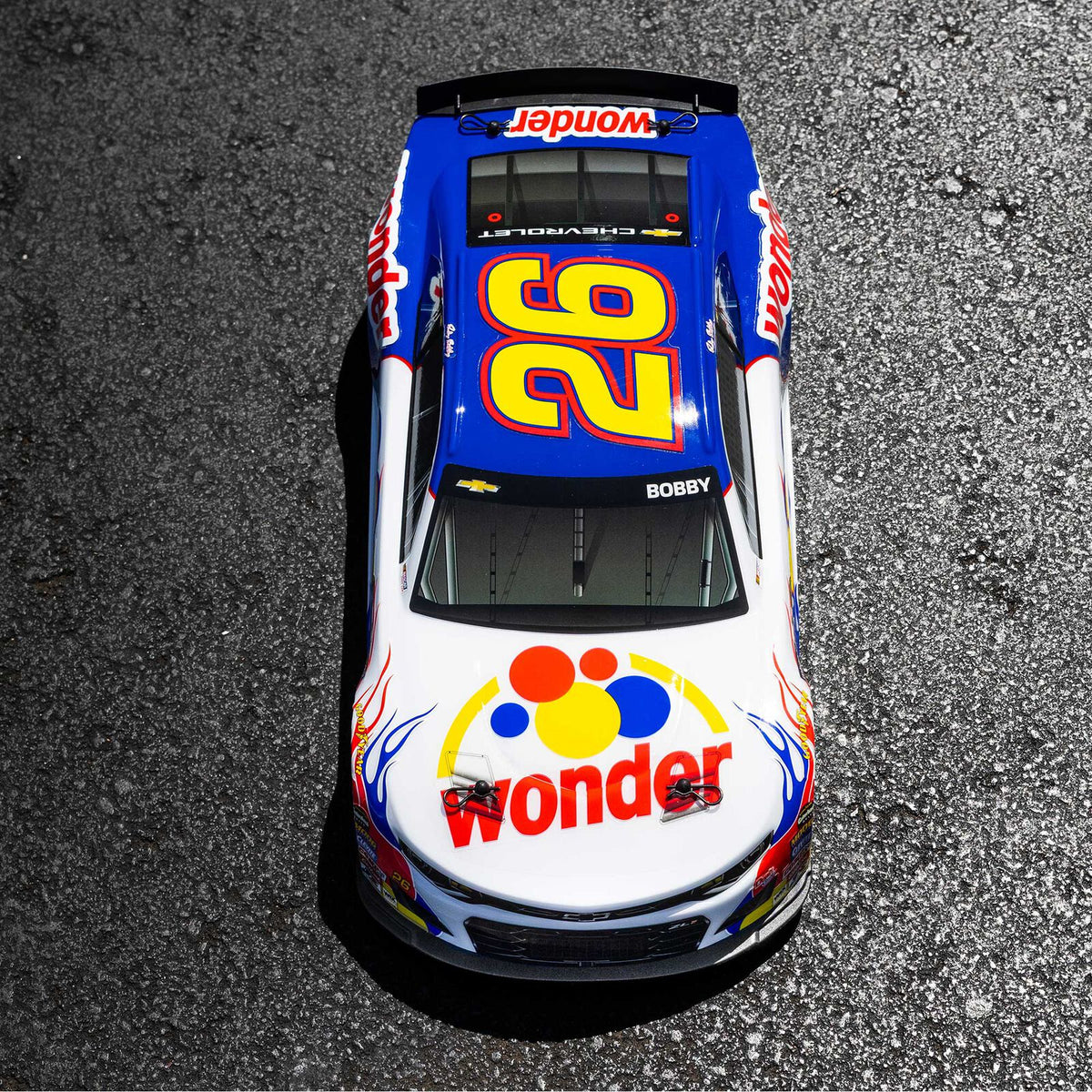 Losi NASCAR #26 Wonder Bread Chevy Camaro ZL1 1/12 2S AWD RTR On-Road Car (Ricky Bobby)