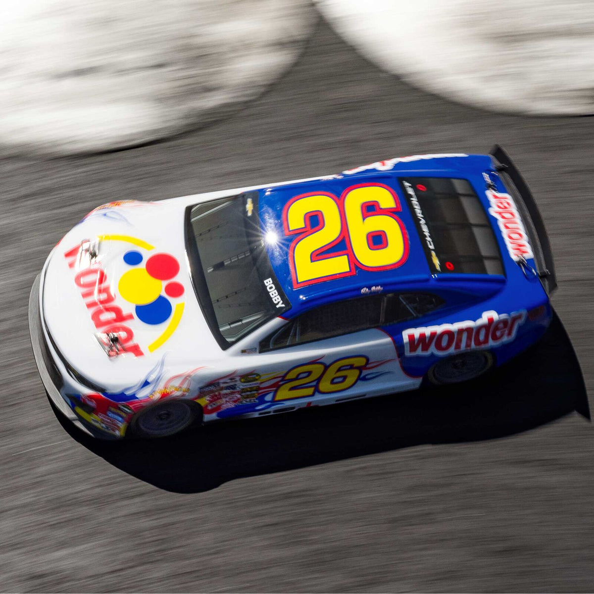 Losi NASCAR #26 Wonder Bread Chevy Camaro ZL1 1/12 2S AWD RTR On-Road Car (Ricky Bobby)
