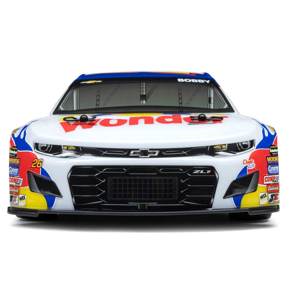 Losi NASCAR #26 Wonder Bread Chevy Camaro ZL1 1/12 2S AWD RTR On-Road Car (Ricky Bobby)
