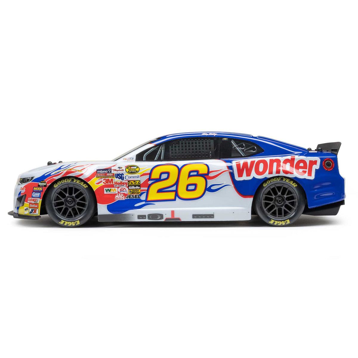 Losi NASCAR #26 Wonder Bread Chevy Camaro ZL1 1/12 2S AWD RTR On-Road Car (Ricky Bobby)