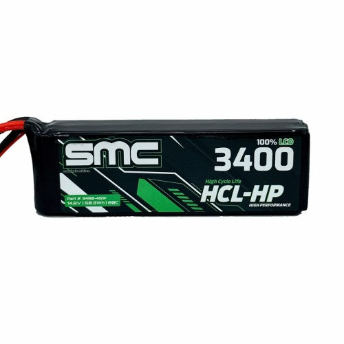 SMC Batteries HCL-HP 14.8V 3400mAh 80C Flight Lipo Pack