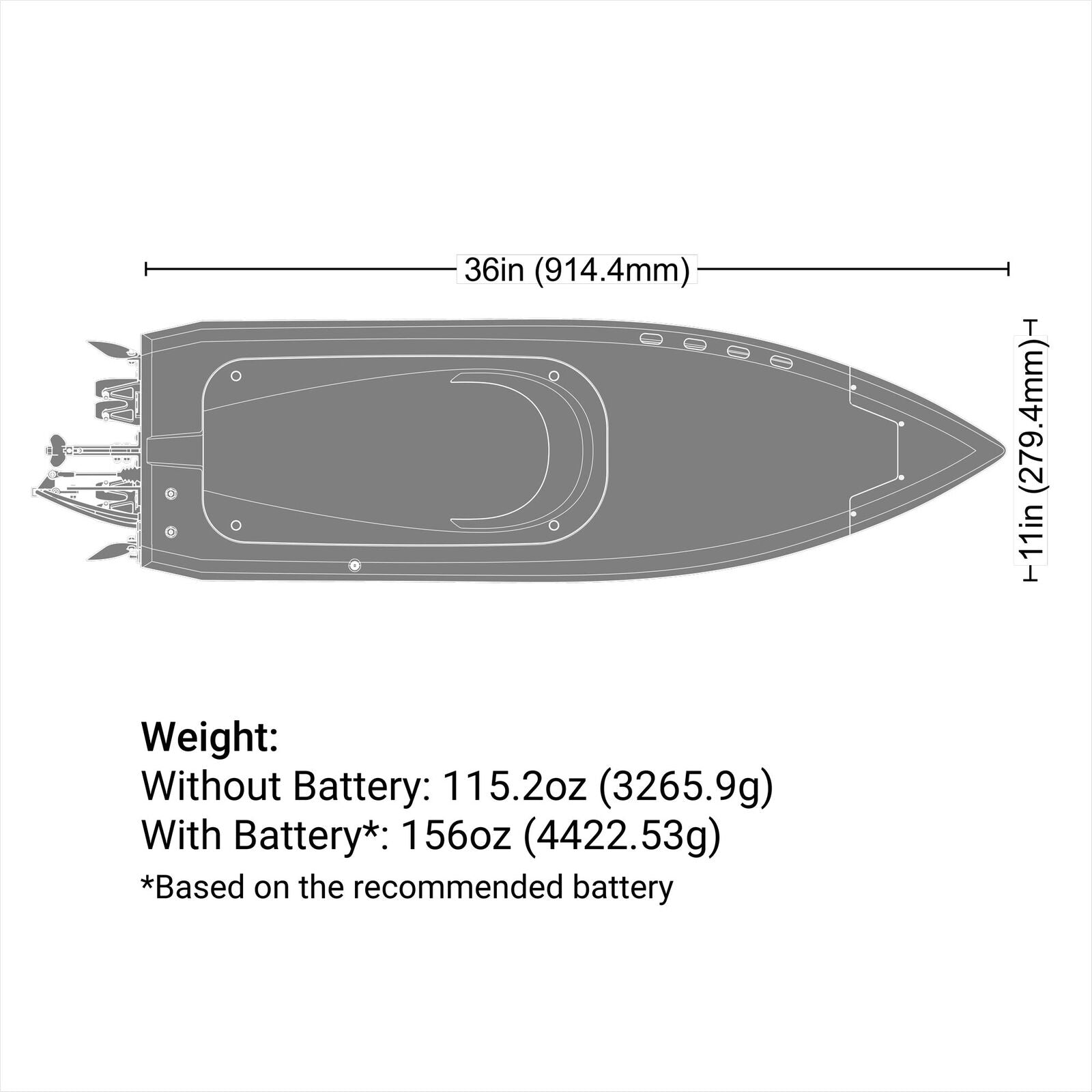 36" Pro Boat Sonicwake V3