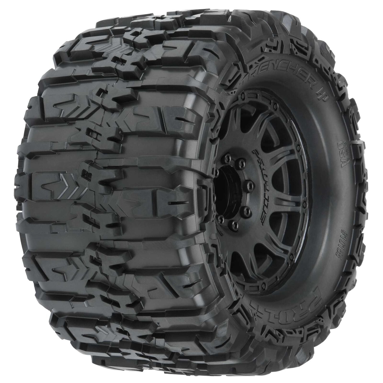 Pro-Line Trencher HP Belted 3.8" Pre-Mounted w/Raid Wheels Monster Truck Tires (2)
