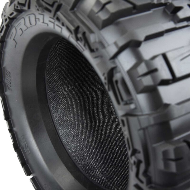 Pro-Line Trencher HP Belted 3.8" Pre-Mounted w/Raid Wheels Monster Truck Tires (2)