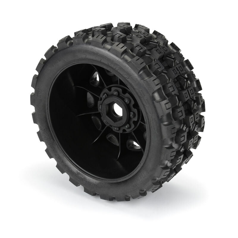 Pro-Line 1/6 Badlands MX57 5.7” Tires Mounted Raid 8x48 Removable 24mm Hex Wheels (2)