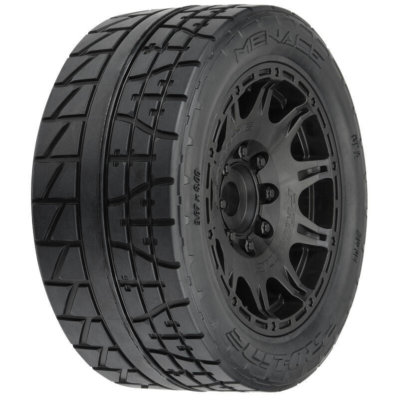 Pro-Line 1/6 Menace HP BELTED F/R 5.7" MT Tires Mounted 24mm Blk Raid (2)
