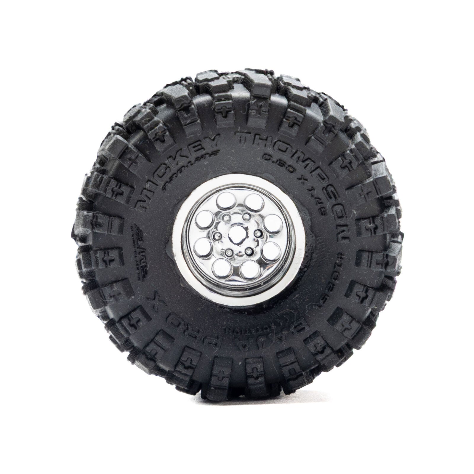 Proline 1/30 Baja Pro X Front/Rear Mounted Chrome Beast Tires (4): Axial SCX30