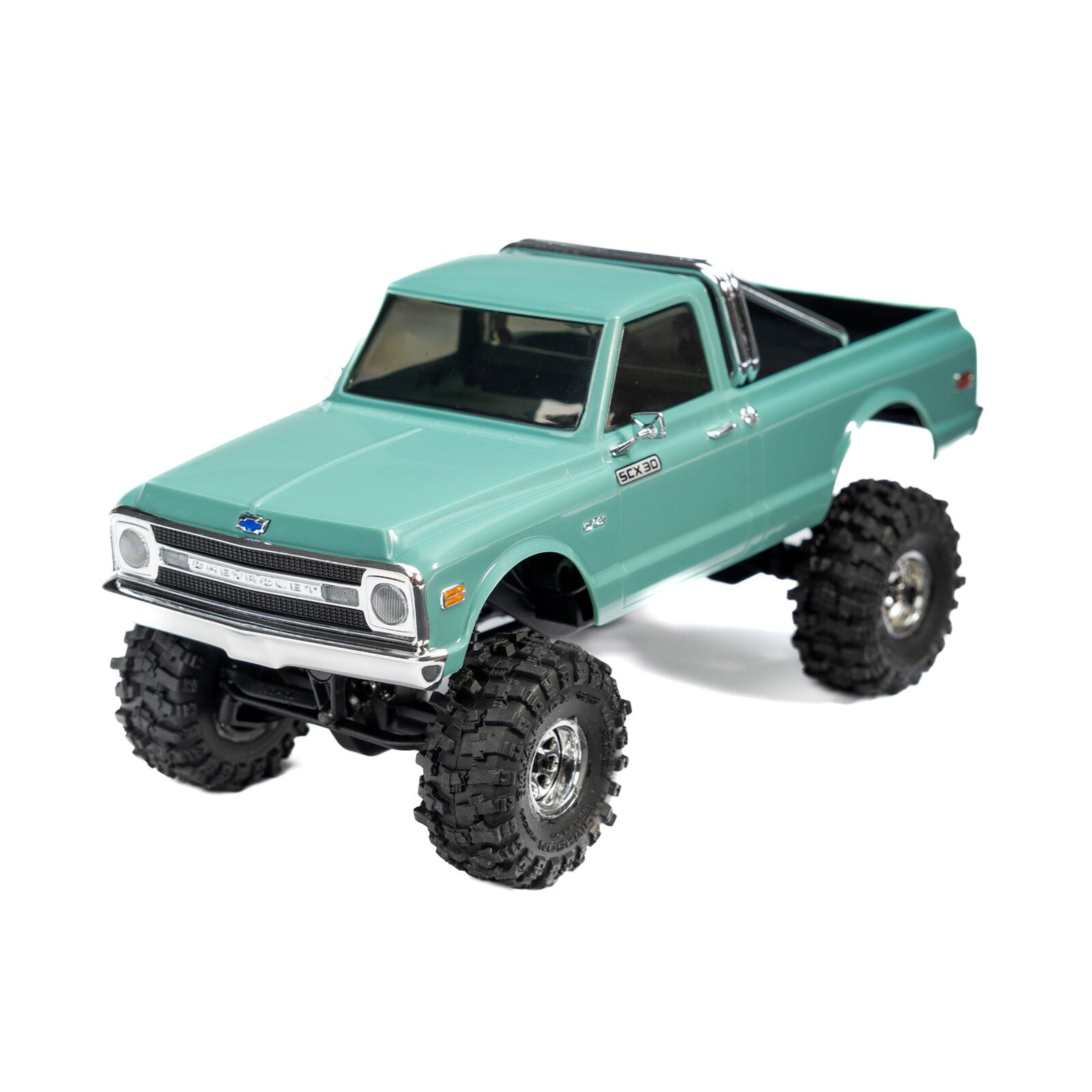 Proline 1/30 Baja Pro X Front/Rear Mounted Chrome Beast Tires (4): Axial SCX30