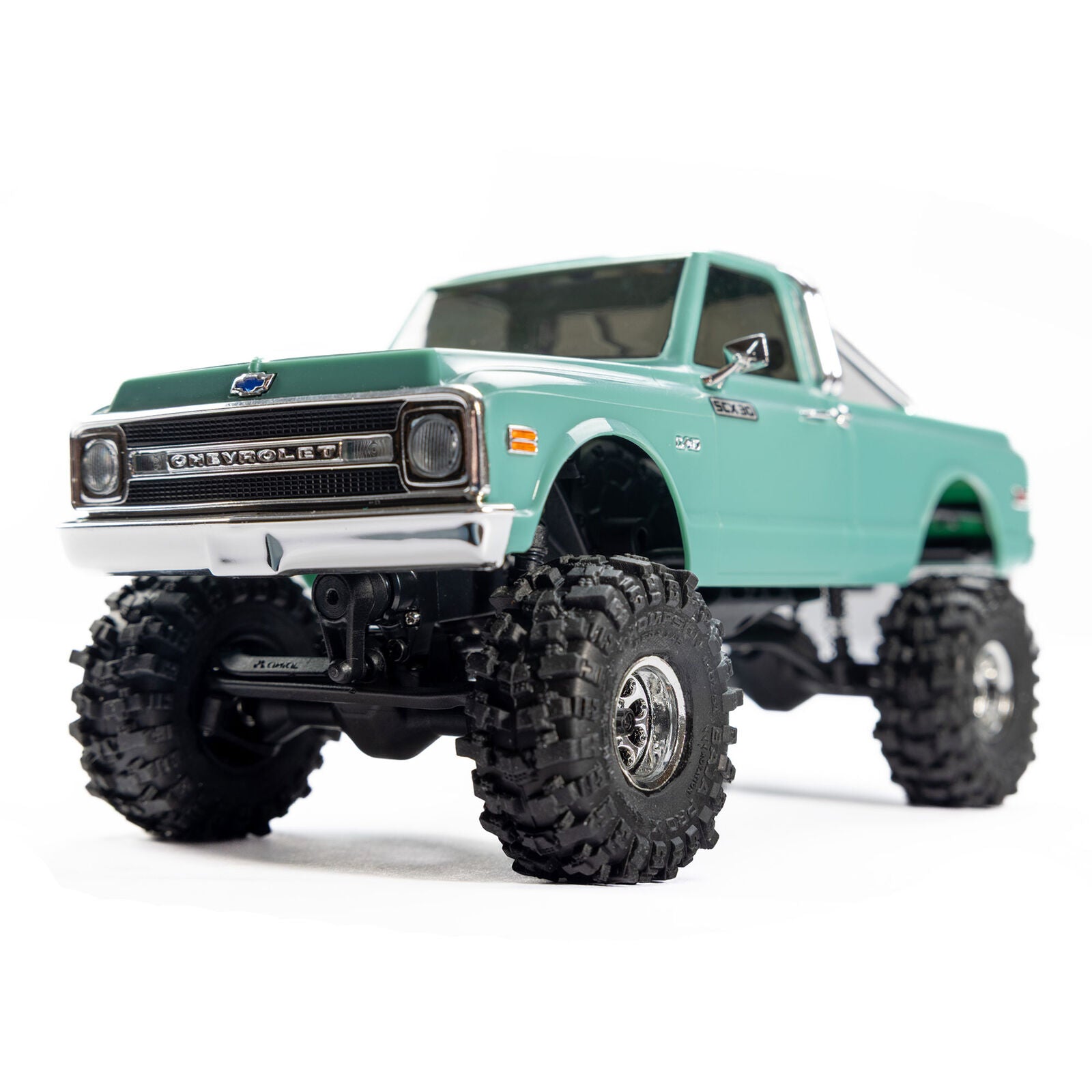 Proline 1/30 Baja Pro X Front/Rear Mounted Chrome Beast Tires (4): Axial SCX30