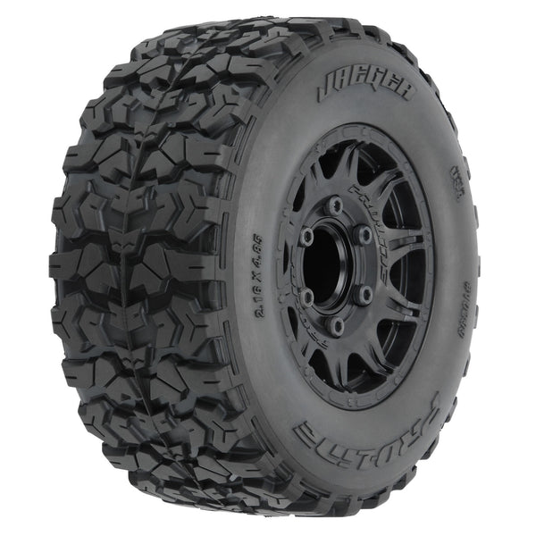 Pro-Line 1/10 Jaeger HP BELTED F/R 2.8" MT Tires MTD 12mm/14mm Black Raid (2)