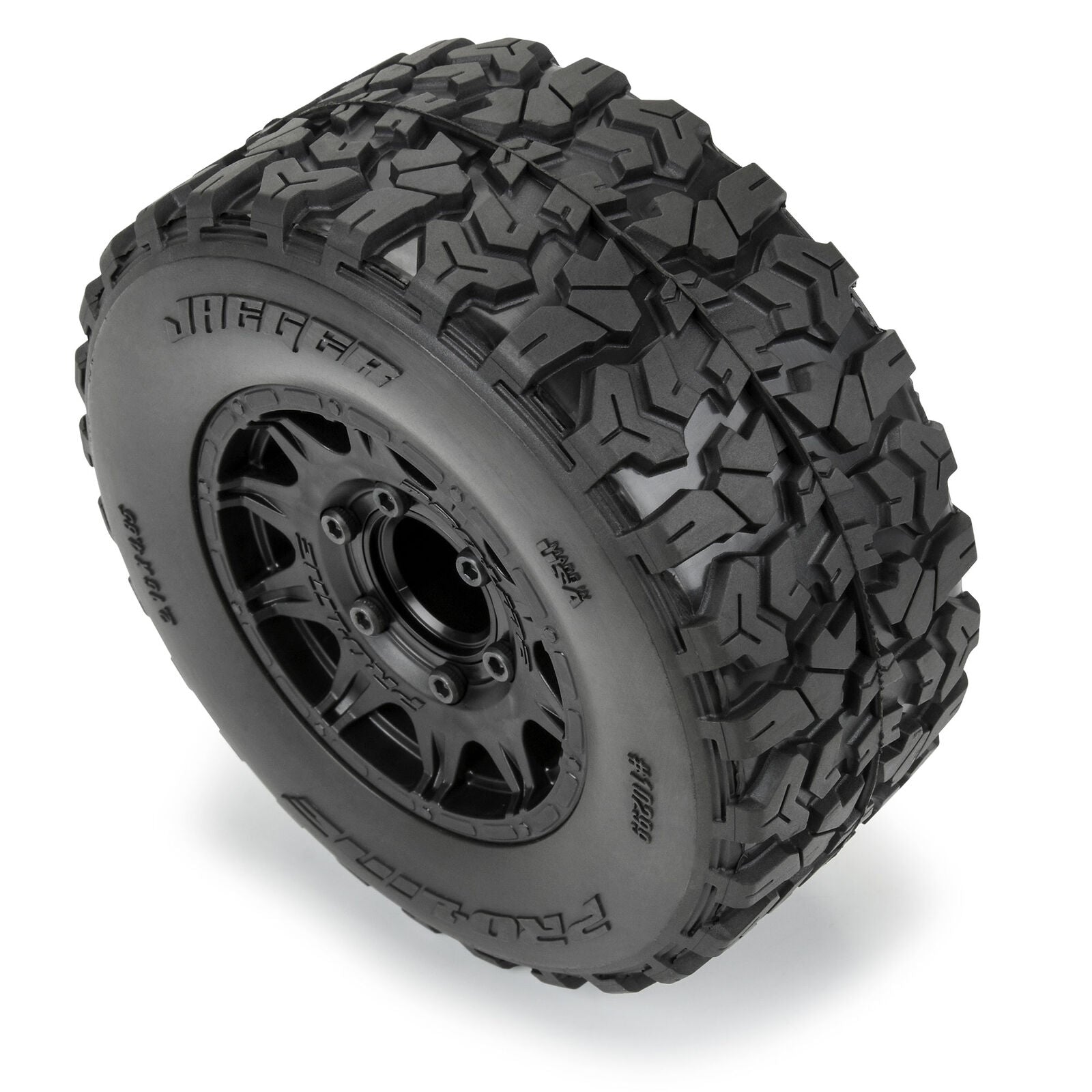 Pro-Line 1/10 Jaeger HP BELTED F/R 2.8" MT Tires MTD 12mm/14mm Black Raid (2)