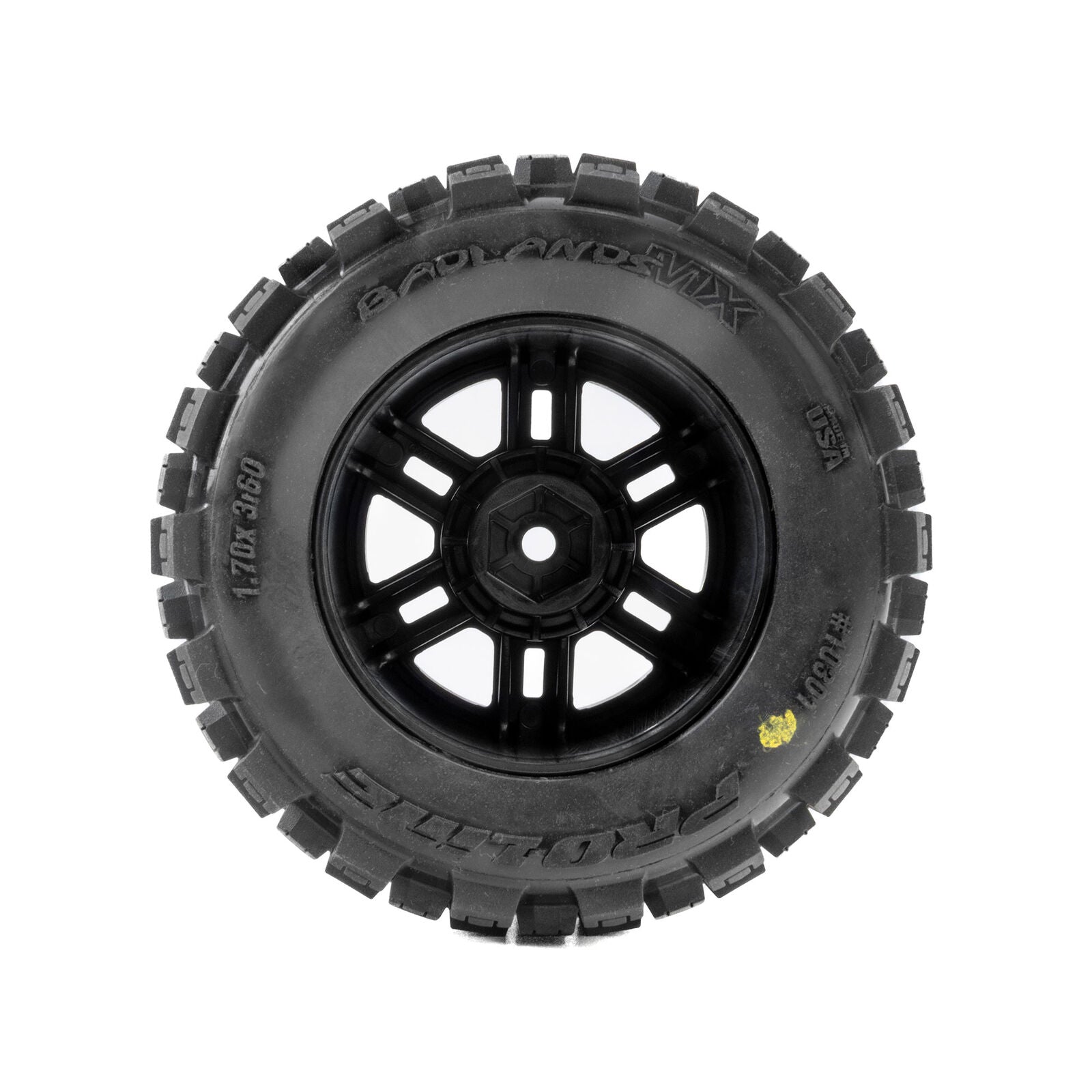 Pro-Line Badlands Front/Rear Tires MTD 12mm Black Split Six (2): ARRMA MINI KRATON