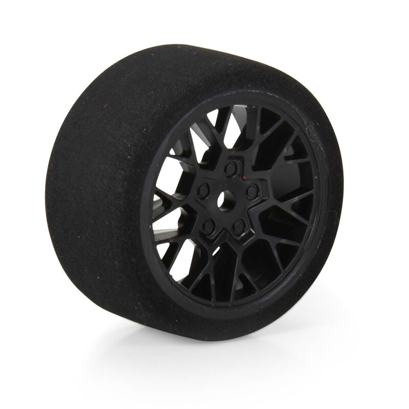 Pro-Line Fifty6 Foam Tire Mounted on Circuit Black Wheel 8mm Hex (4)