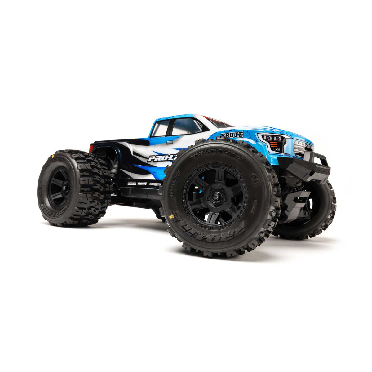 Pro-Line Racing 1/16 Trencher Front/Rear Tires Mounted Desperado 2.0 Wheels, 12mm Hex, Black (2): Traxxas Mini Maxx