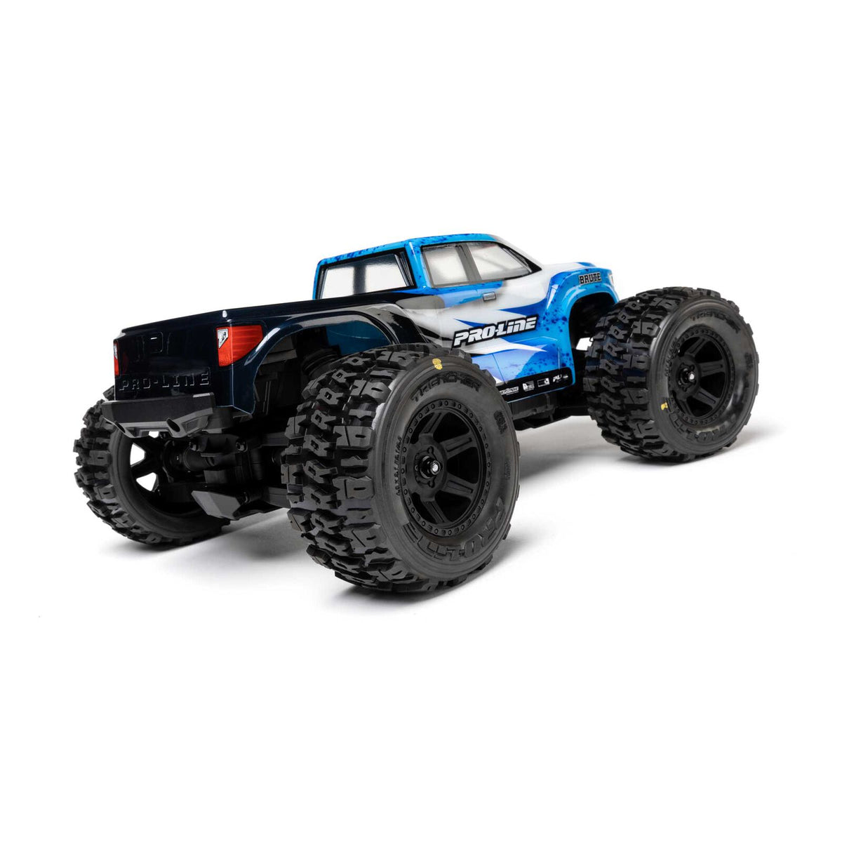Pro-Line Racing 1/16 Trencher Front/Rear Tires Mounted Desperado 2.0 Wheels, 12mm Hex, Black (2): Traxxas Mini Maxx