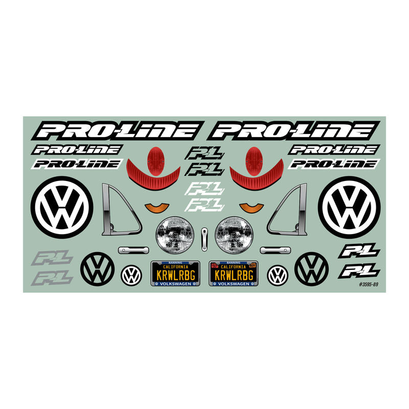 Pro-Line 1/10 Volkswagen Beetle Clear Body 12.3" (313mm) Wheelbase Crawlers