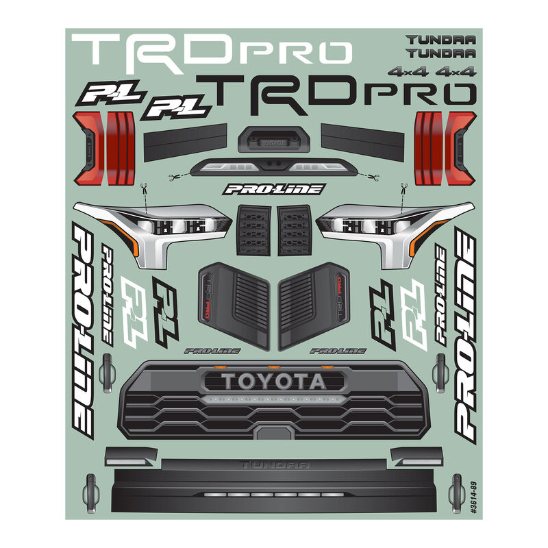 Pro-Line 1/10 2023 Toyota Tundra TRD Pro Clear Body: Short Course