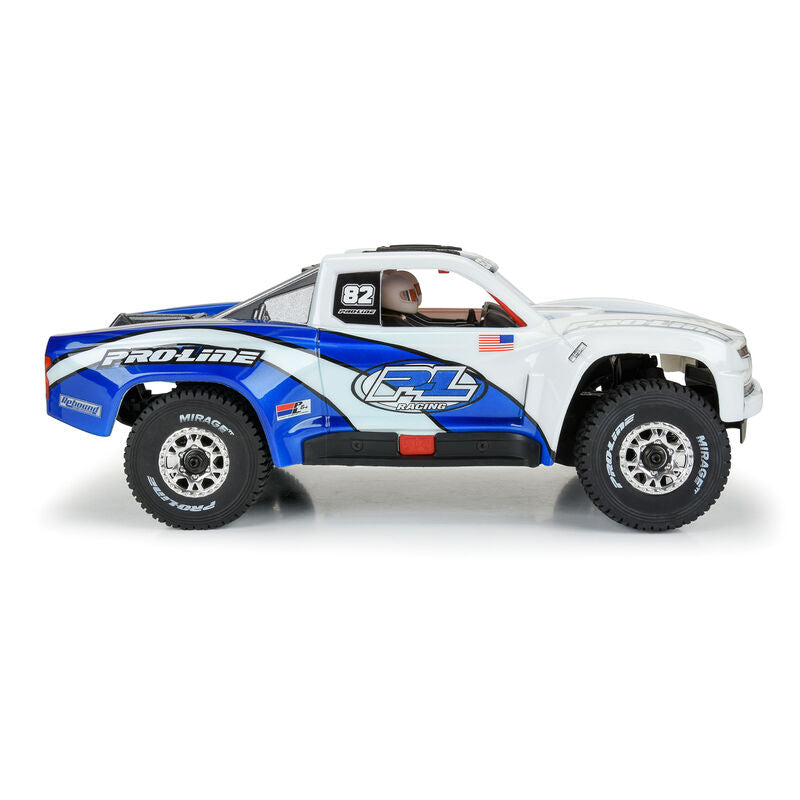 Pro-Line 1/16 Pre-Cut 2019 Chevy Silverado Trophy Truck Clear Body: GROM