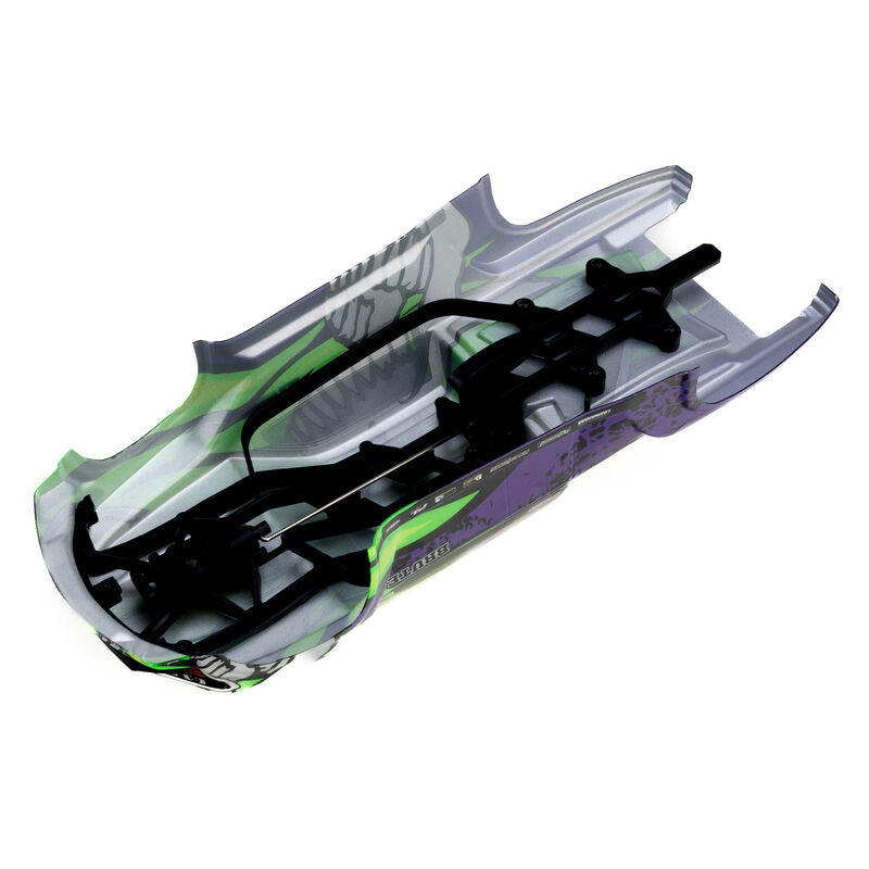 1/16 Limited Edition Pre-Cut/Pre-Painted Brute Body Ghostfire with Clipless System: ARRMA MINI KRATON