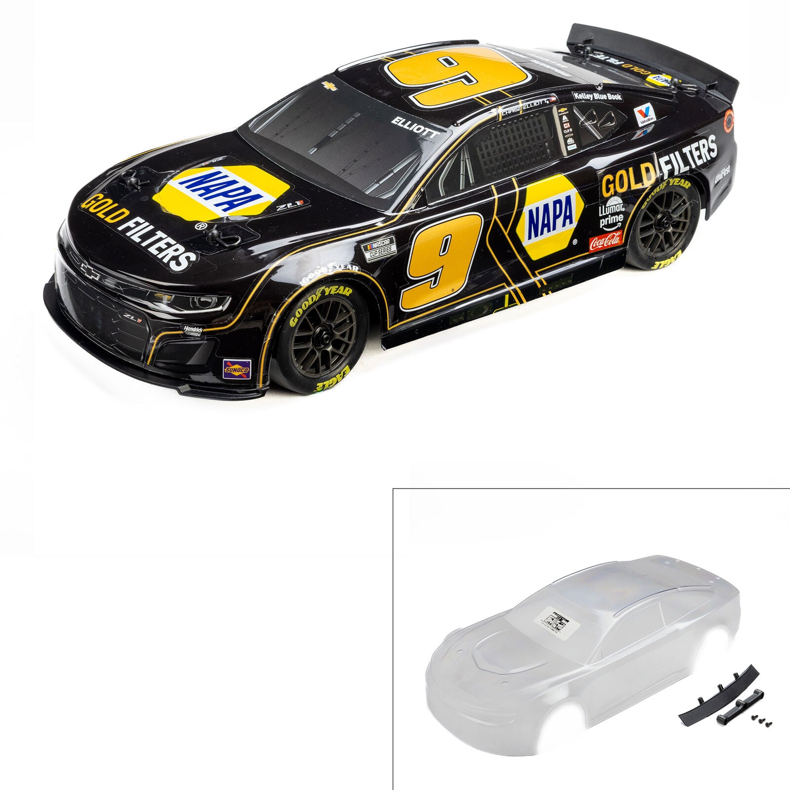 Pro-Line Limited Edition 1/12 Chase Elliott #9 NAPA DIY Clear 2025 Body: NASCAR