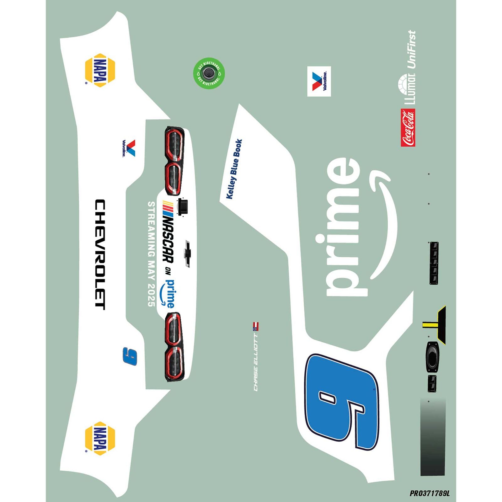 Pro-Line Limited Edition 1/12 Pre-Painted Chase Elliott #9 Amazon Prime 2025 Body: NASCAR GROM