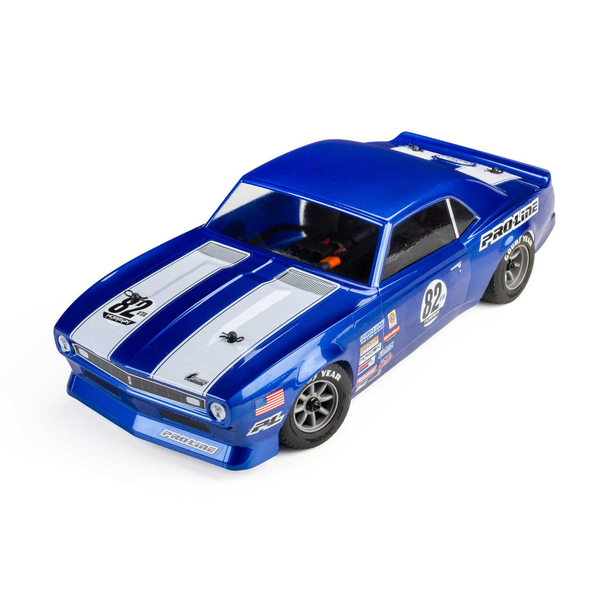 Pro-Line Racing 1/12 Pre-Cut 1968 Chevy Camaro Clear VTA Body: Losi NASCAR® Race Car