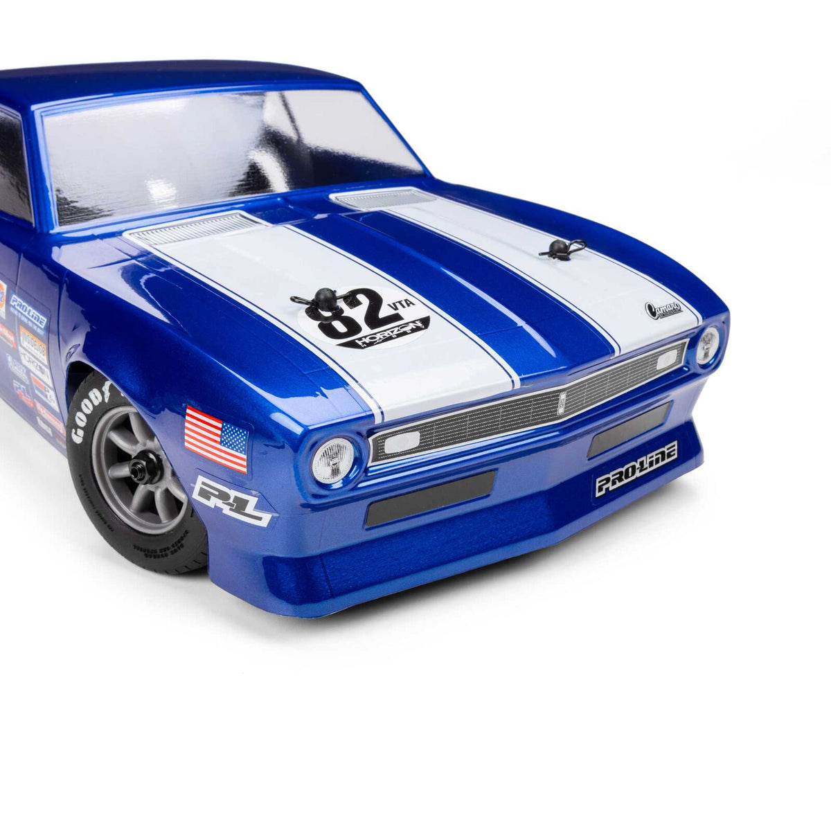 Pro-Line Racing 1/12 Pre-Cut 1968 Chevy Camaro Clear VTA Body: Losi NASCAR® Race Car