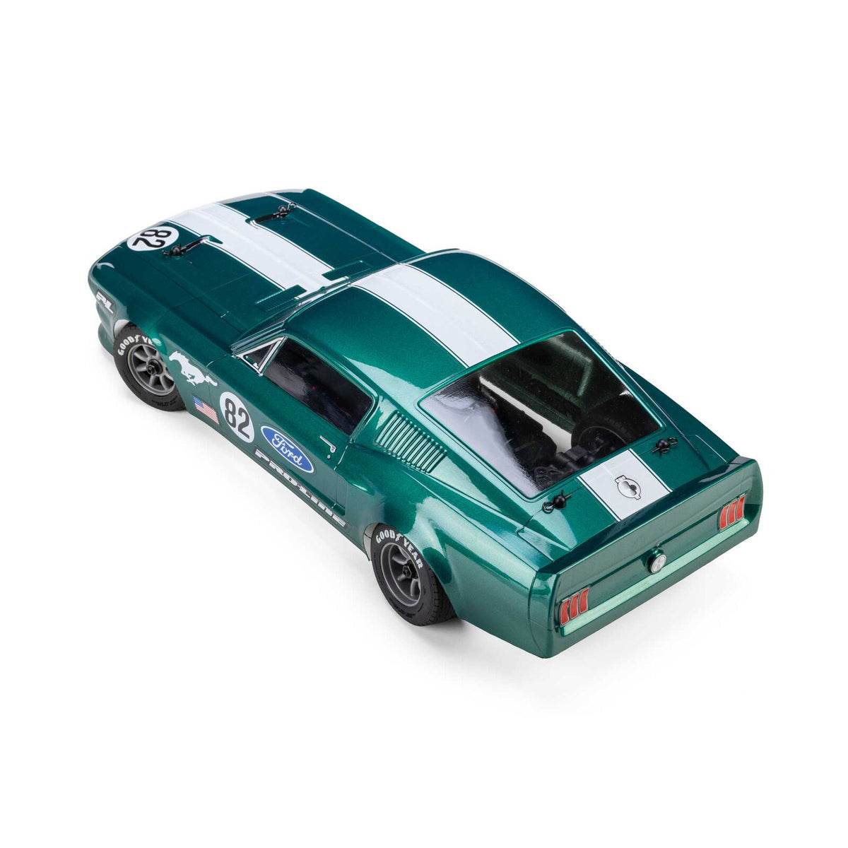 Pro-Line Racing 1/12 Pre-Cut 1968 Ford Mustang Clear VTA Body: Losi NASCAR® Race Car