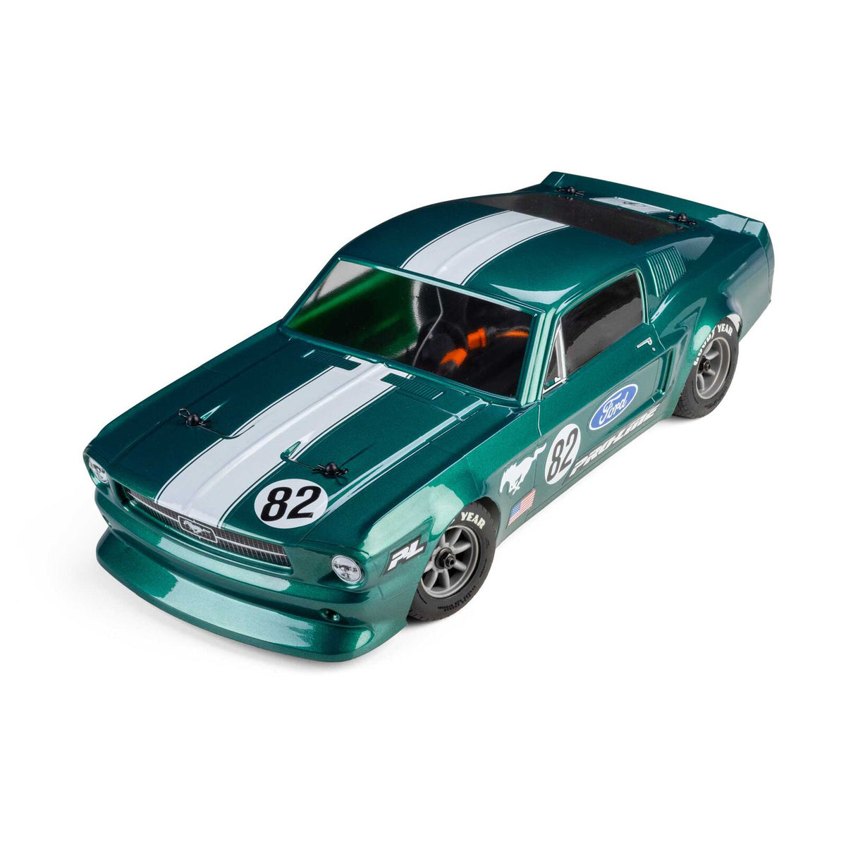 Pro-Line Racing 1/12 Pre-Cut 1968 Ford Mustang Clear VTA Body: Losi NASCAR® Race Car