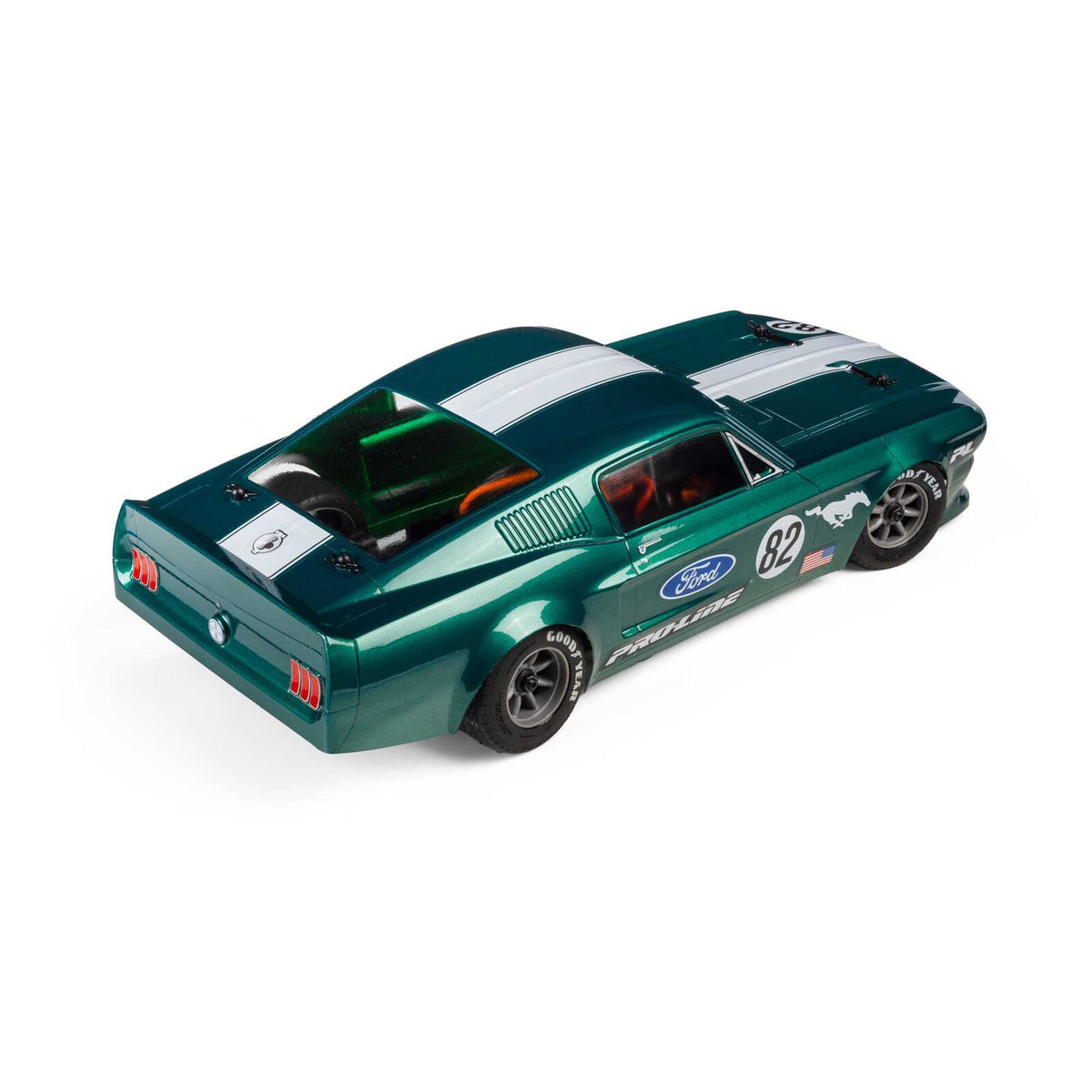 Pro-Line Racing 1/12 Pre-Cut 1968 Ford Mustang Clear VTA Body: Losi NASCAR® Race Car