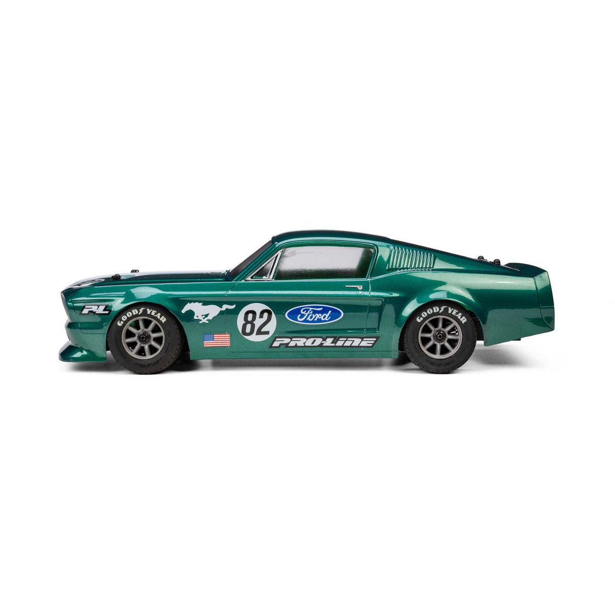 Pro-Line Racing 1/12 Pre-Cut 1968 Ford Mustang Clear VTA Body: Losi NASCAR® Race Car