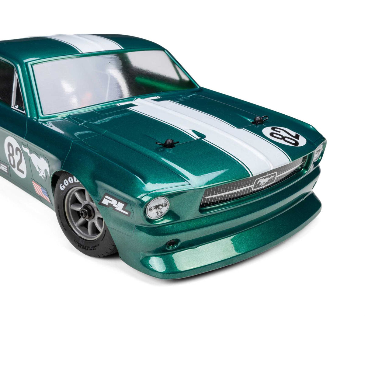 Pro-Line Racing 1/12 Pre-Cut 1968 Ford Mustang Clear VTA Body: Losi NASCAR® Race Car