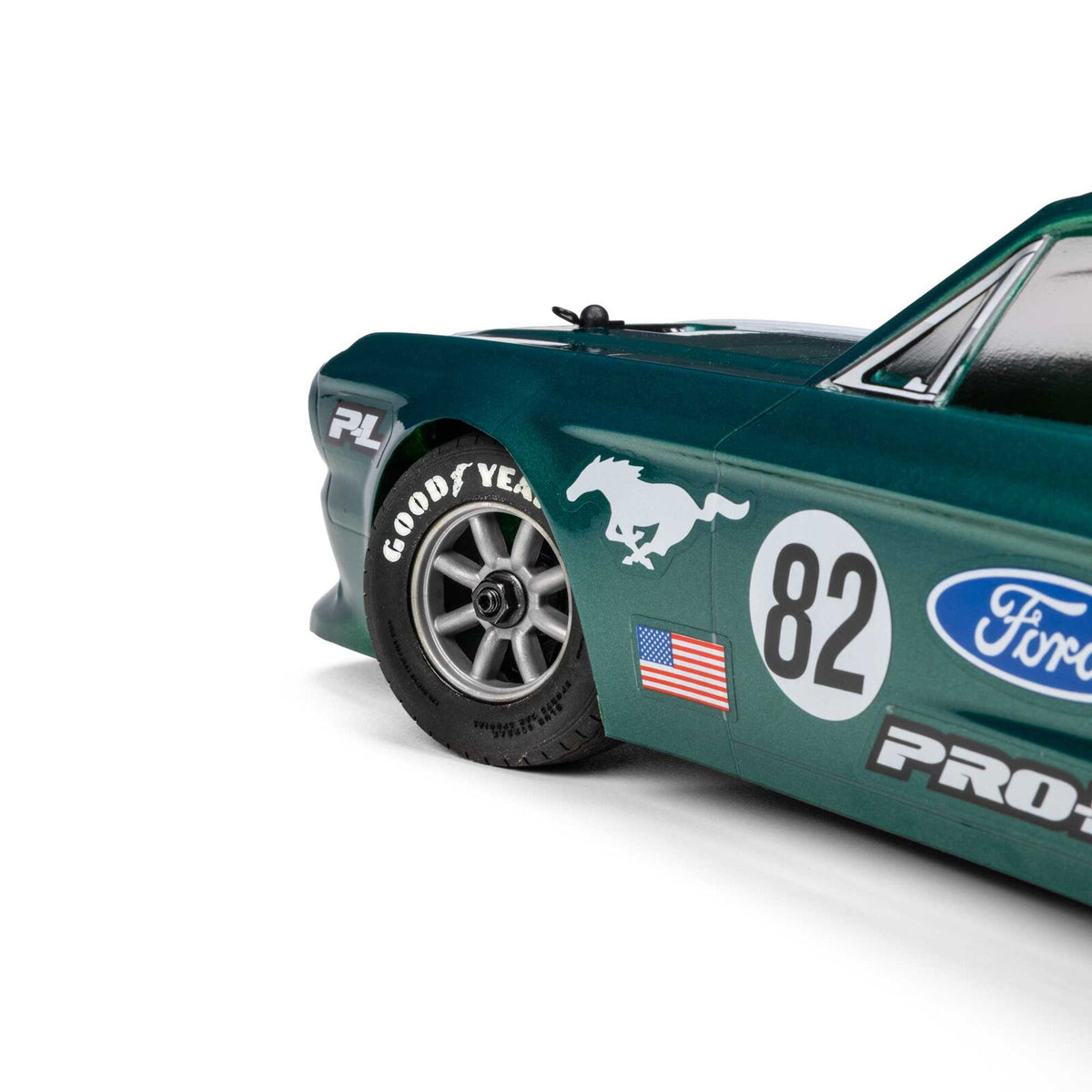 Pro-Line Racing 1/12 Pre-Cut 1968 Ford Mustang Clear VTA Body: Losi NASCAR® Race Car