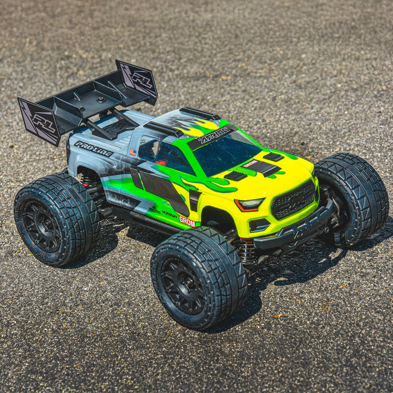 Pro-Line 1/18 Sector Wing Set and Roof Skids Black: Granite GROM