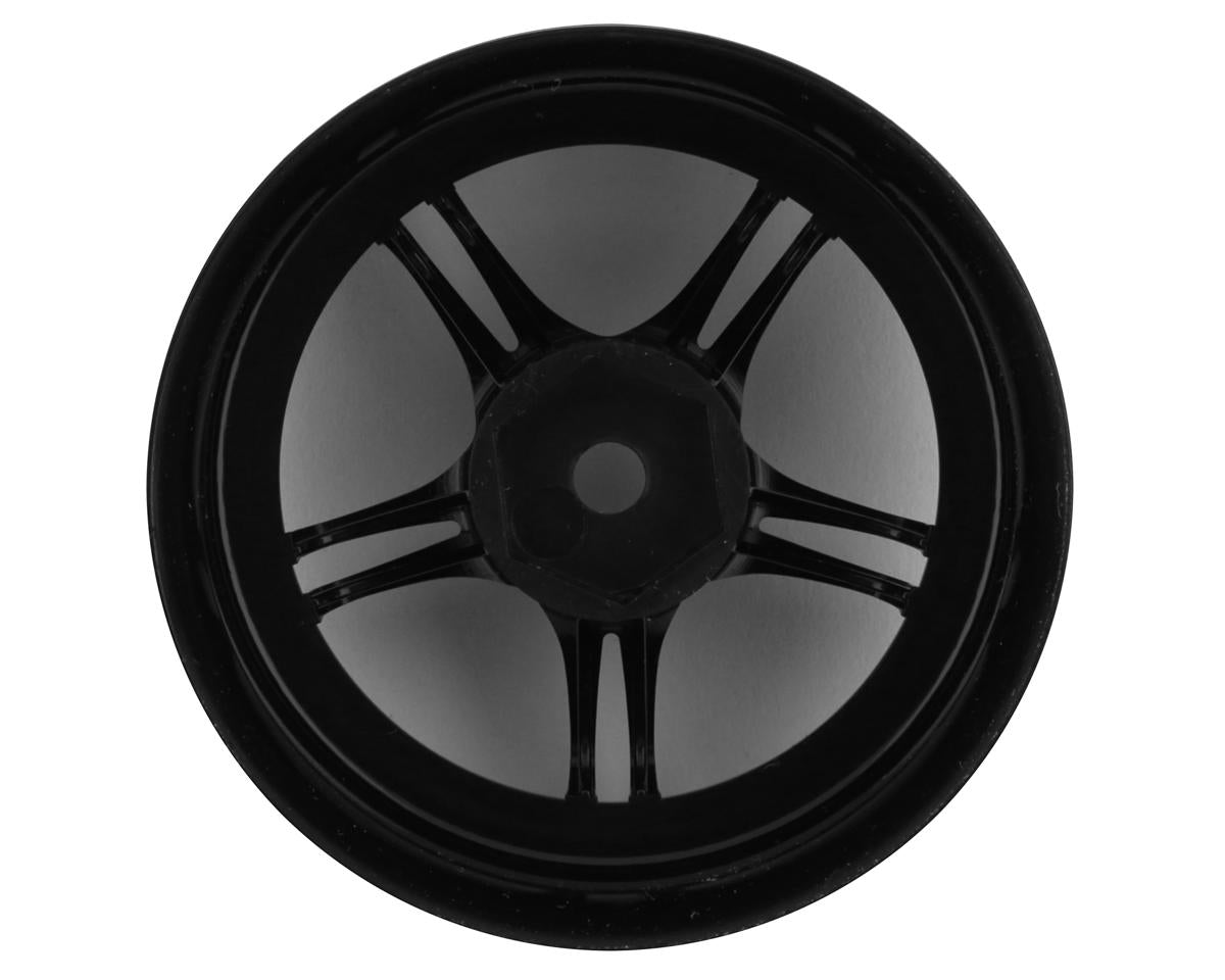 RC Art SSR Professor SPX 5-Split Spoke Drift Wheels (Black) (2) (Deep Face 8mm Offset) w/12mm Hex