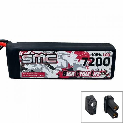 SMC HCL-HC 22.2V 7200mAh 120C G10 protection Plates Lipo Battery