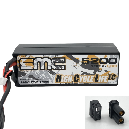 SMC HCL-EC 4S 14.8V 5200mAh 100C Wired Hardcase LiPo Battery