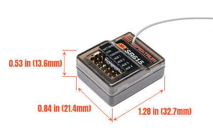 Spektrum SR615 DSMR 6-Channel Water Resistant Receiver