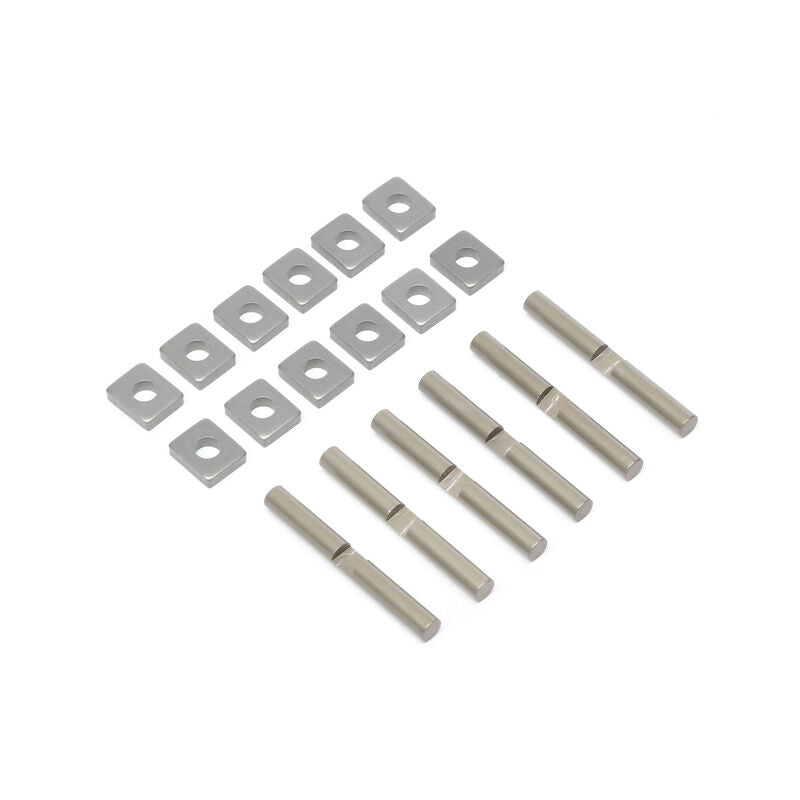 Team Losi Racing Aluminum Cross Pin & Support Block Set