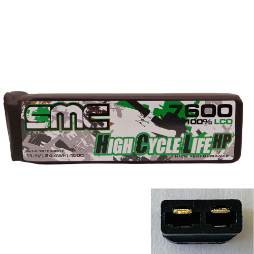SMC HCL-HP 3S 11.1V 7600mAh 150C G10 Protection Plates LiPo Battery