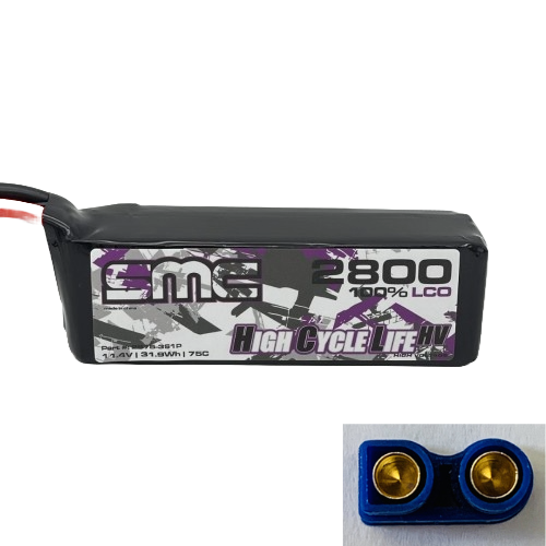 SMC 2800mah 11.4v Flight Pack Lipo Battery