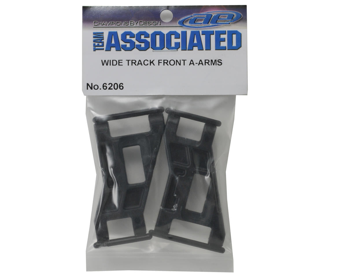 Team Associated RC10 Classic Wide Front A-Arms (Black) (2)