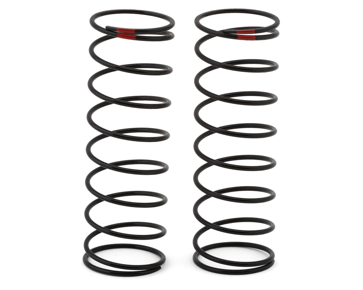 Team Associated RC10 13mm Rear Shock Springs (2) (Red/2.4lbs)